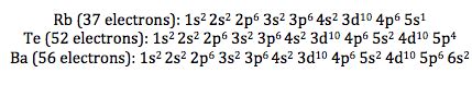 rb ground state electron configuration.